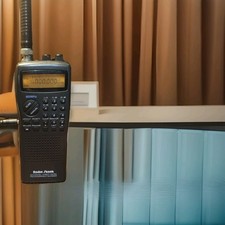 Radioshack Pro-23 Scanner w/Power Supply/Turns On, Needs Battery Springs/As Is