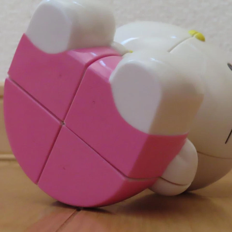 Hello Kitty 3D Rubik's Cube 2x2 50th Anniversary Used Without Box rr6 - image 4 of 4
