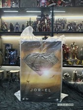Hot Toys MMS 201 Man of Steel Superman Jor-El Russell Crowe 1/6 Figure NEW