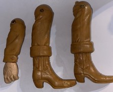 Vintage Johnny West Cowboy Legs Right Left Left Arm Pieces Parts