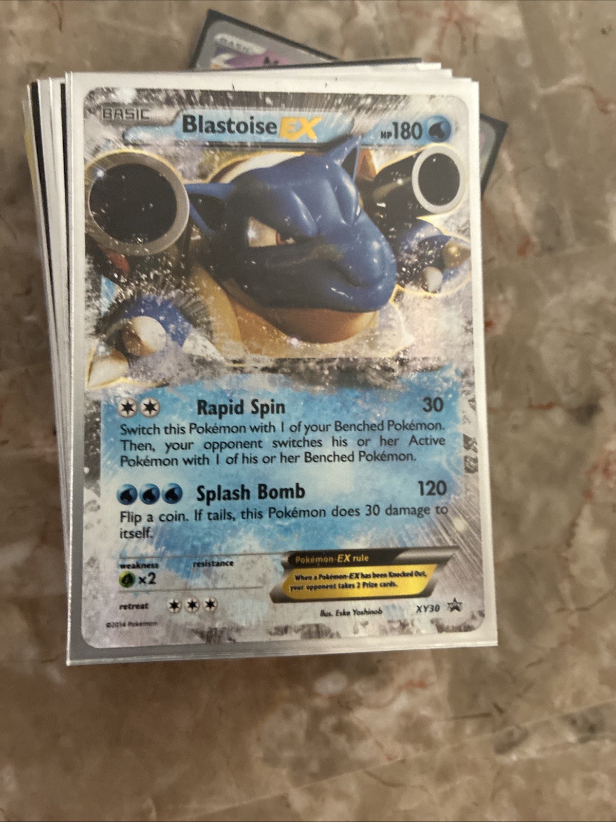 2014 Blastoise EX XY30 Black Star Promo Ultra Rare Holo Pokemon TCG Card