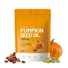 Pumpkin Seed Oil 1000mg with Saw Palmetto 300 Softgels