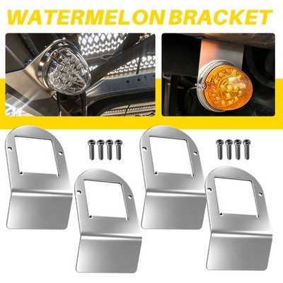4X Stainless Steel Watermelon Light Under Frame Brackets For RV Truck Trailer ER