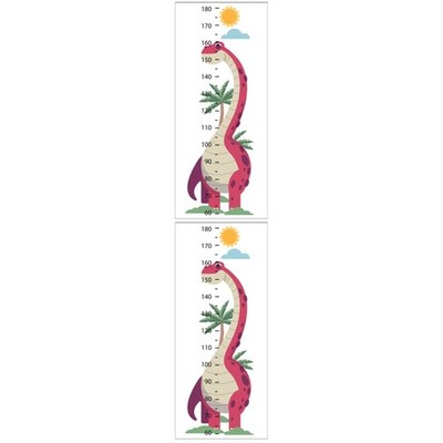 2 Sheets Höhe Diagramm Wandtattoo Selbstklebender Höhenaufkleber Wandtattoos