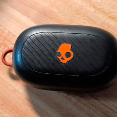 Skullcandy Jib Bluetooth True Wireless Earbuds w/ Case Black/Orange