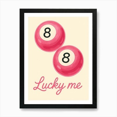 Lucky Me Art Print Framed Wall Art Poster Canvas Print Picture