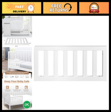Toddler Bed Guardrail for Convertible Crib - Safety Rail to Prevent Rolling Off,