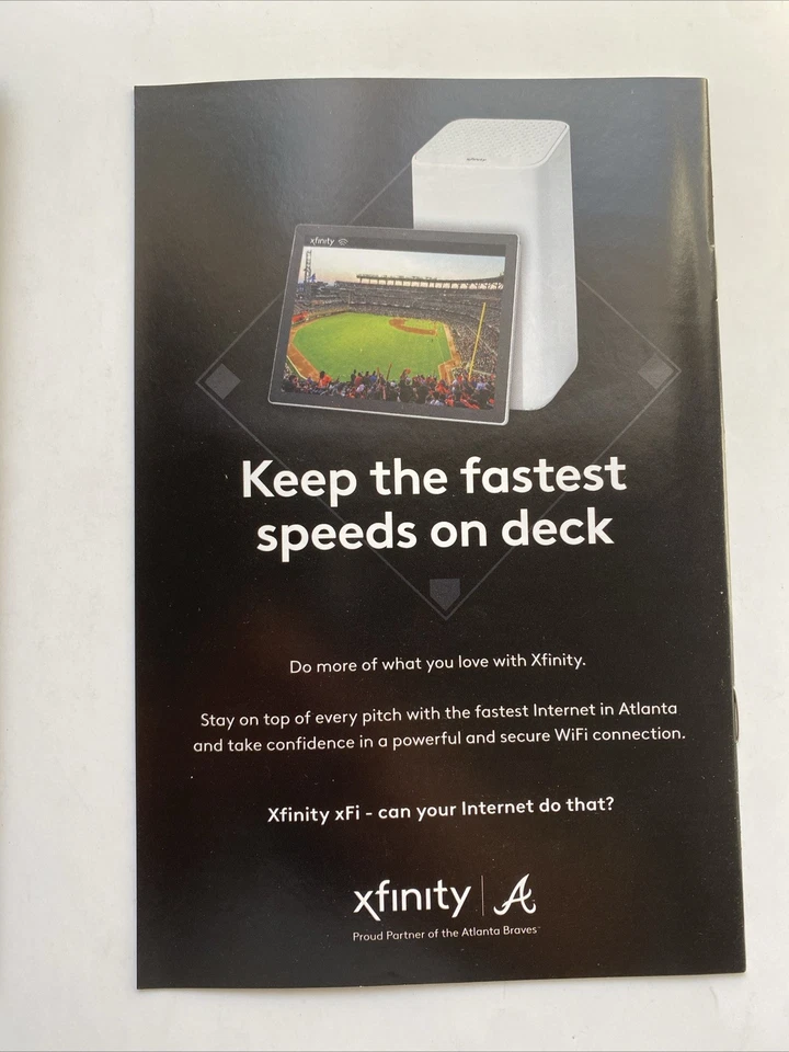 CHIPPER JONES Atlanta Braves Béisbol 2021 Programa Día de Juego SGA Serie Mundial Salón de la fama Foto 2 de 2