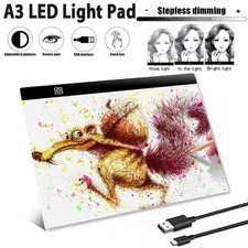 Dimmbar A3 USB LED Lichttisch Leuchttablet Tracing Lightpad Board Zeichenbrett