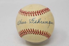 Charlie Gehringer PSA/DNA Signed Auto Baseball Sticker ONLY Tigers  ID:452880