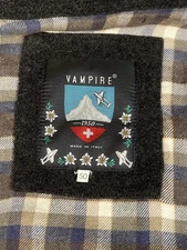 Vintage Vampire 1950 Charcoal Full Zip Wool Alpaca Blend  Chore Jacket Sz 50EU