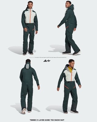 ADIDAS One-Piece Gore-Tex 3L GTX Snow Alpine Ski Suit Men XL | eBay