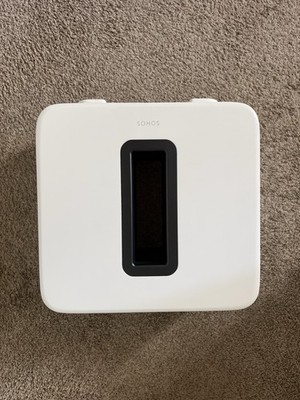 Sonos Sub Gen 3 White Wireless Subwoofer. Comes With Cord. Tested And Reset
