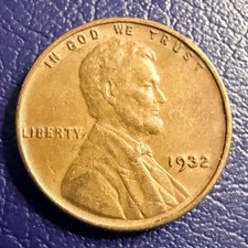 1932 Lincoln Cent 1c BN Very Nice Wheat Cent Nice Wheat Lines #VX5
