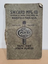 S.W. Card Mfg. Co. 1924 UNION TWIST DRILL Co....