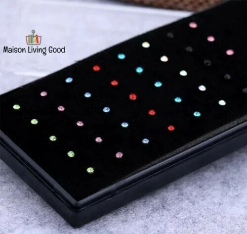 60 PIERCING BRILLANTINO GEMMA NASO NARICI ACCIAIO CHIRURGICO 1,5 mm * 9 mm - Immagine 3 di 4