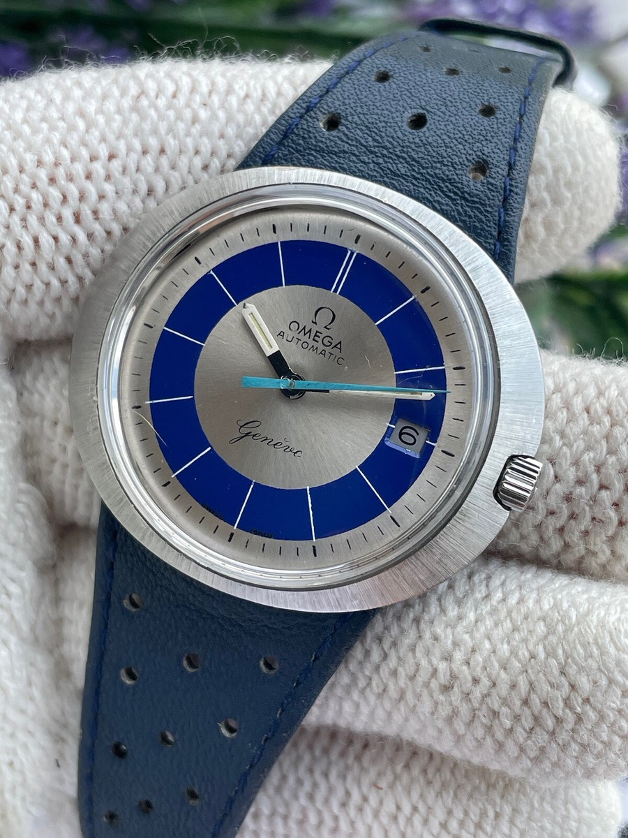 Omega Dynamic Automatic Geneve Cal.565 Blue Dial Mens Swiss Made