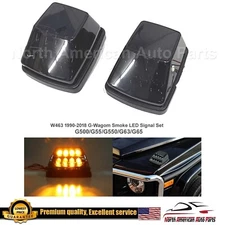 LED Smoke Signal Set G63 G550 G500 W463 G-Wagon Turn Lights Fender 1990-2018 New