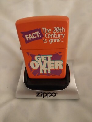 Zippo Lighter FACT The 20th Century is gone  Millennium GET OVER IT 1999