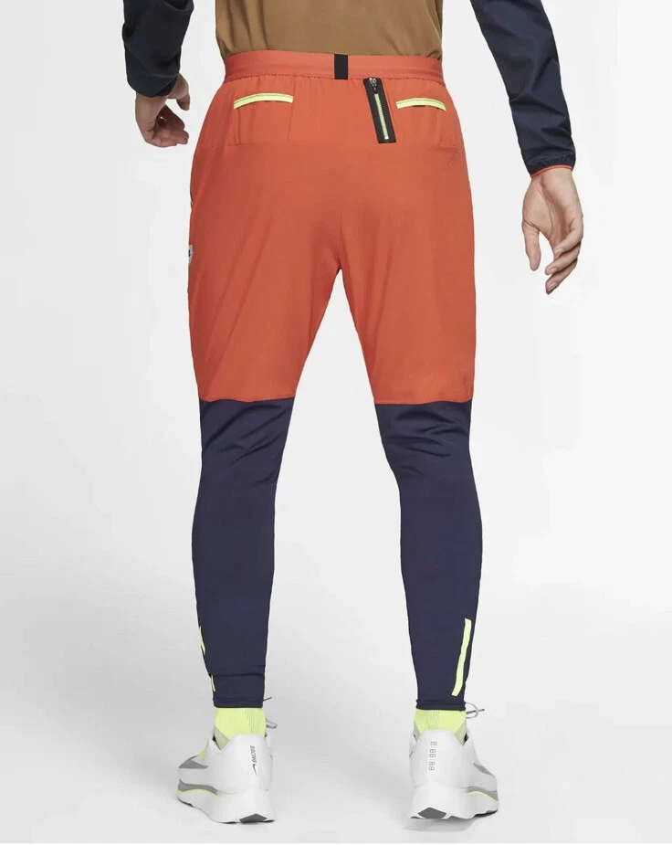 Pantalones de correr Nike Wild Run para hombre azul ennegrecido/rojo habanero talla grande Foto 2 de 4