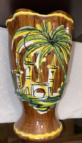 Vaso 6” Alla Moda Bitossi Brown Ware anni '50 numerato e firmato Italia raro - Foto 10 di 14