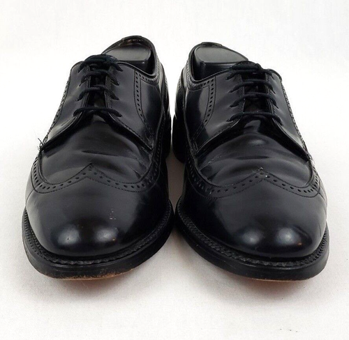 Allen Edmonds Wingtip Dress Shoes 👞 Mens 9 C Richmond Black Leather Oxford 👞 - Picture 6 of 12