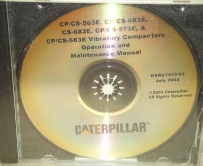 CATERPILLAR CS/CP 563E 663E 683E 573E 583E COMPACTOR OPERATION ...