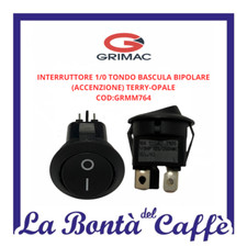 RICAMBIO ORIG. INTERRUTTORE 1/0 TONDO BASCULA BIPOLARE (ACCENZIONE) TERRY-OPALE