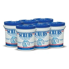 Scrubs In-A-Bucket 42272 10x12" Hand Towel, 72 Count - 6 Tubs, FREE SHIPPING