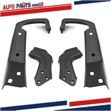 For 1994-2000 Chevrolet/GMC C-K Series Black Set of 4 Front Bumper Brackets