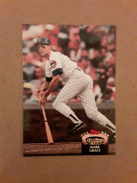 1992 Topps Stadium Club Mark Grace Baseball Card 174 Chicago Cubs EBay