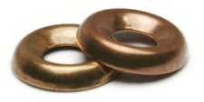 Marine Cup Washers Silicon Bronze Finishing Cup Washers - Sizes #6 To #14