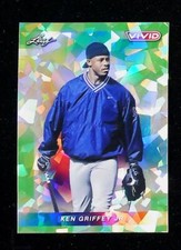 2023 Leaf Vivid Green Cracked Ice #22 Ken Griffey Jr 1/4 Mariners