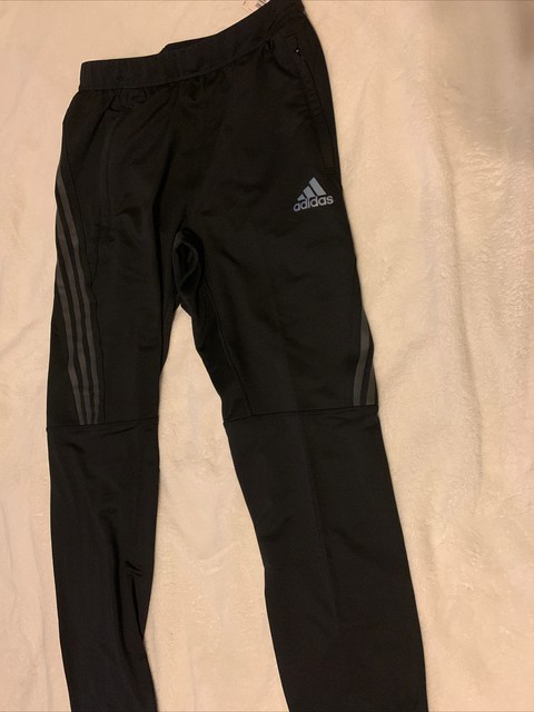 adidas Mens Aeroready 3 Stripes Cold Weather Knit Pants Black Sz Med Fs4274  for sale online | eBay