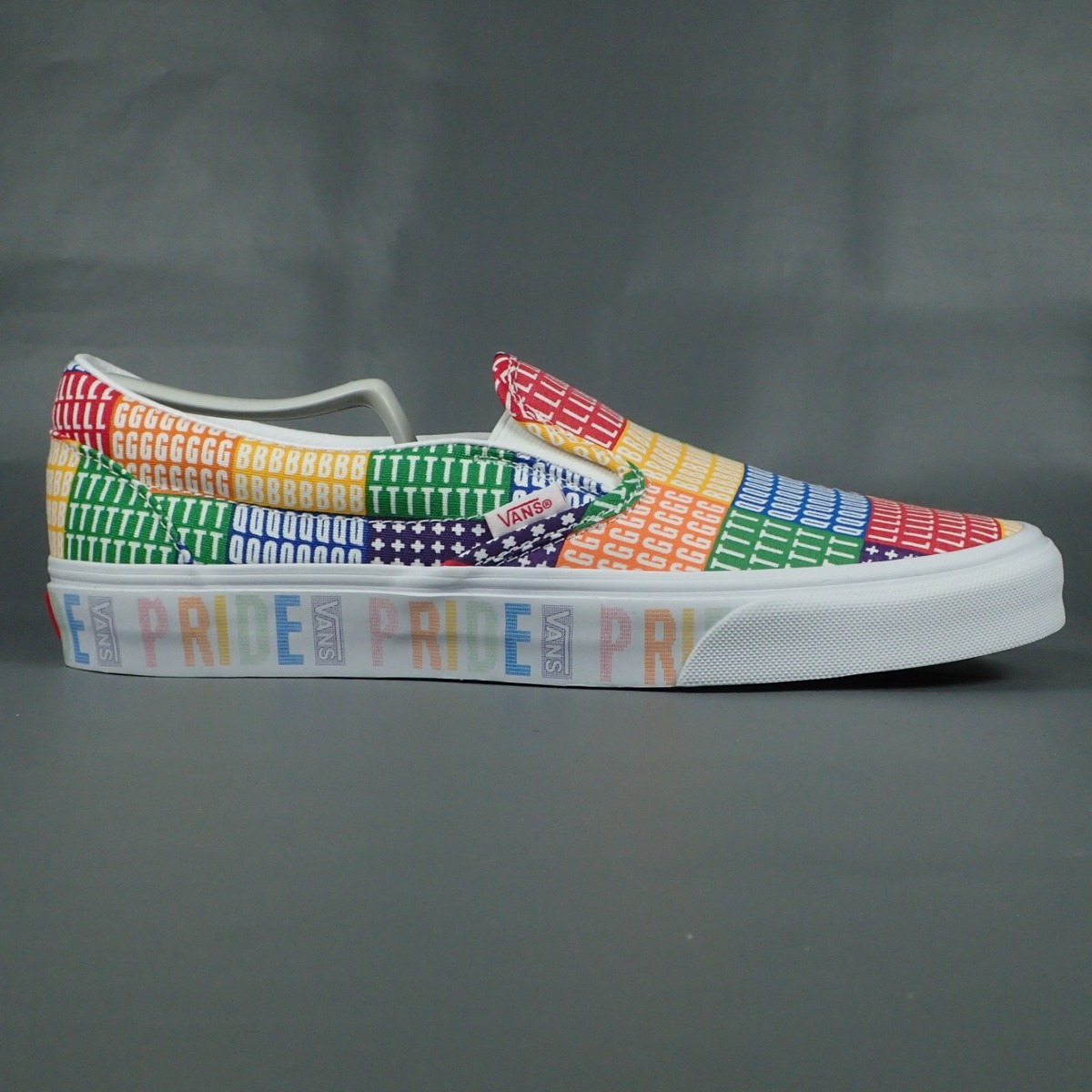 NWT Vans Classic Slip On Pride LGBTQ Rainbow Low Top Sneakers Size 10.5 Men Vans Classic Slip-On Rainbow Pride Canvas | Mercari main image 3
