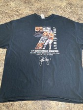 VTG Denver Broncos John Elway Graphic NFL T Shirt 2XL XXL RETRO Stanford-RARE 