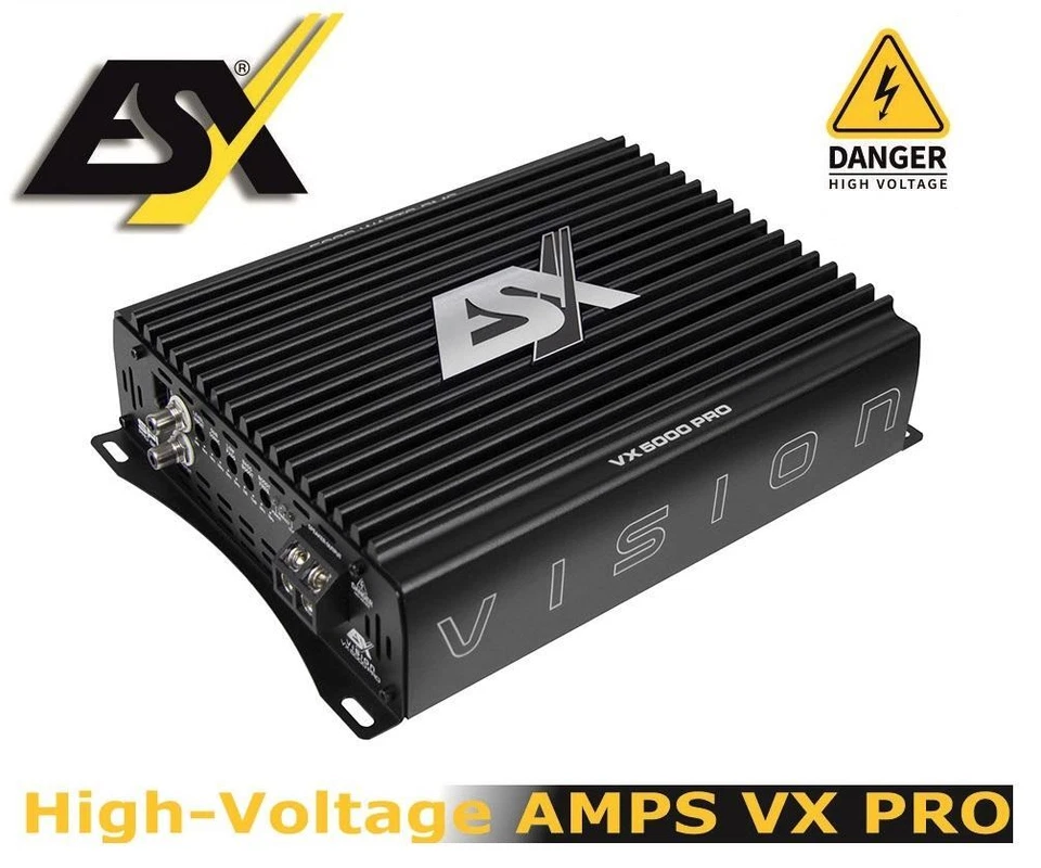 ESX VX3000PRO Mono 3KW Clase D Digital 1 Canal Amplificador 3300W RMS Amplifi... - Imagen 2 de 4
