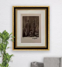 René Magritte Original Signed Lithograph, COA and Appraisal for $3,500 USD
