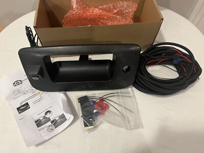 New Red Wolf Tailgate Handle Car Vehicle Truck SUV Back Up Camera C103-BK