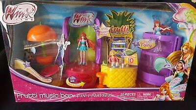 00s ET フィギュア ヴィンテージ ET family 7体セット Winx Club Frutti Music Bar 4-IN-1 PLAYSET includes 3.75