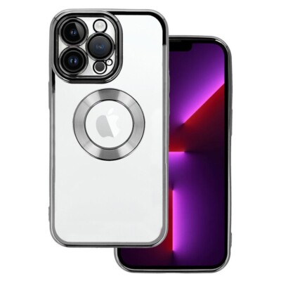 FÜR APPLE IPHONE 13 PRO MAX - BEAUTY Clear Handy Case Etui Tasche Hülle SCHWARZ