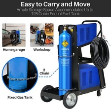Welding Cart 3 Tier Trolley Chains Plasma Cutter Mig Arc Tig Welder 80kg Storage