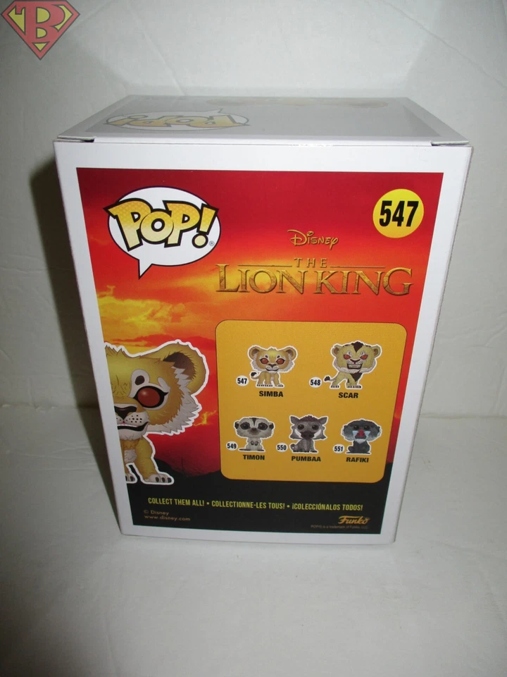 Figura Vinilo SIMBA Disney El Rey León Pop 4" #547 Funko Como Nueva 2019 Foto 4 de 4