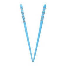 7 inch Long Plastic Hair Sticks with Silver Swirl for Women