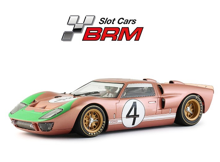 BRM167 1:24 Slot Car Ford GT40 MkII 24H Le Mans 1966 No.4