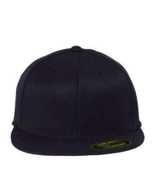 Flexfit Flat Bill Cap Baseball Hat Black, Dark Navy 6210 - S/M, L/XL