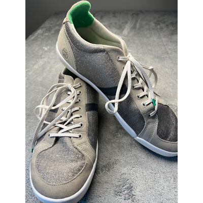 Plae Prospect Sneakers Mens 9.5 Womens 11 Grey Silver Low Top Shoes 553010-050