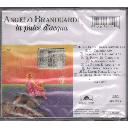 Angelo Branduardi CD La Pulce D'Acqua / Polydor 825 767-2 Sigillato - Imagen 2 de 2