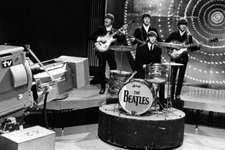 The Beatles performing on stage Top of the Pops studio London 1966 24x36 Poster