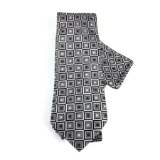 Stacy Adams Signature Gold Men's Tie Hanky Set Black Lavender Plaids 3.75" Wide